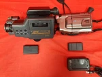 Lot Of Vhs Camcorders With Batteries Jvc Chinon 7702. Fixed Price $38.24.