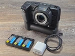 Blackmagic Pocket Cinema Camera 4K Mft W/ Battery Grip 3 Batteries Fast Ship. Fixed Price $749.99.