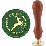 Craspire Christmas Wax Stamp Sealing 30MM, Elk, Holly Wreath. Fixed Price $12.71.