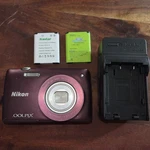 Nikon Coolpix S4300 16MP Digital Camera Plum Touchscreen W/battery/charger Works. Fixed Price $109.00.