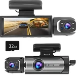 1080P Dual Camera Dash For Cars Ir Night Vision 3,16 Inch Ips 32GB. Fixed Price $61.02.