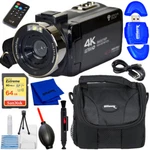 Geniustech Digital 42MP Video Camera W/ 64GB Sd Card, Remote, Case And Usb Cable. Fixed Price $97.16.