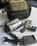 Panasonic PV-GS250 Palmcorder Minidv Camcorder 10X Zoom 2.5IN Silver Kit. Fixed Price $250.00.