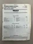 Rca PRO843 1CVA153 Original Service Manual Free Shipping. Fixed Price $14.00.