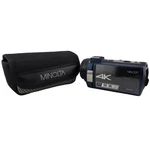 Minolta MN4K25 Ultra Hd Camcorder 16X Zoom Night Vision Blue Plus Case Custom. Fixed Price $110.00.