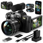Nbd 5K Digital Camera 48MP 16X Autofocus With Wide Angle & Macro Lens 32GB Tf. Fixed Price $122.99.