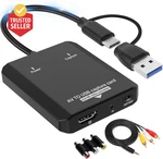 Vhs To Digital Converter, Rca Hdmi Adapter Usb Video Capture Card For HI8/DVD. Fixed Price $36.79.