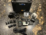 Gopro HERO3+ Silver Edition Action Camera, Pelican Case, Remote, Lots Of Extras!. Fixed Price $99.00.