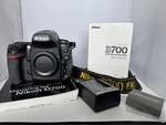 Nikon D700 12.1MP Camera Body, Battery, Charger, Sd Card, 41,309 Shutter Count. Fixed Price $479.00.