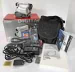 2001 Canon ZR25MC Minidv Video Camcorder, Used Only Once, New Carry Case. Fixed Price $249.00.