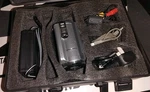 Sony Handycam DCR-SR58E 80GB Hdd Digital Camcorder, Silver, With Flight Case. Fixed Price $154.62.