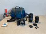 Sony Alpha DSLR-A100 Camera Body W/ 2 Sigma Lenses, Mustang Bag Untested. Fixed Price $139.99.