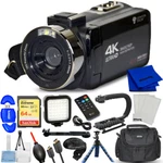 Geniustech Digital 42MP Video Camera W/ 64GB Sd Card, Remote, Case And Cable Kit. Fixed Price $109.82.