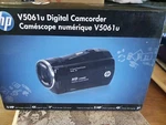 Hp Digital Camcorder V5061U Lcd Touch Screen 4X Zoom 5MP With San Disk 32 Gb. Fixed Price $150.00.