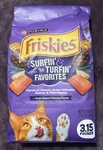 Purina Friskies Surfin & Turfin Favorites Dry Cat Food 3.15LB Bag - Chicken/fish. Fixed Price $5.00.