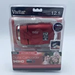 Vivitar Dvr 949HD Camcorder Red Nib 21.1 Mp Full Anti-shake Touch Screen. Fixed Price $29.98.