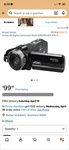 Vivitar 4K Digital Camcorder Black DVRE401-BLK. Fixed Price $80.00.