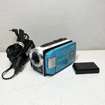(read) Sanyo Xacti Dual Camera VPC-WH1GX Bl Full Hd Teal Waterproof Tested. Fixed Price $74.00.