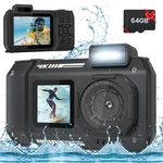 33FT 4K Underwater Camera, 48MP Waterproof With 64G Card Rugged Dustpr.... Fixed Price $136.27.