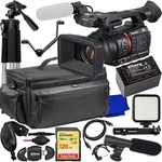Panasonic AG-CX350 4K Camcorder + 128GB Tripod Microphone Bundle. Fixed Price $2998.99.