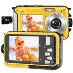 Yisence 4K Digital Camera 16FT Underwater 32GB Card 64MP Autofocus. Fixed Price $162.02.