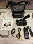 Panasonic PV-IQ244D Palmcorder Vhs-c Case Battery Charger Cables Manual Works. Fixed Price $59.00.
