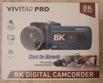 Vivitar 8K Pro Digital Camcorder - Teal Brand New Open Box. Fixed Price $74.99.