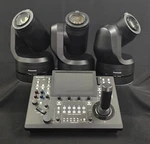 3X Bstock 4K/30 AW-HE145 Ptz Cameras W/panasonic AW-RP150 Controller. Fixed Price $22600.00.