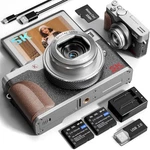 Compact 5K Digital Camera 64MP 18X Zoom Flip Screen For Photography Vlogging 32G. Fixed Price $104.99.
