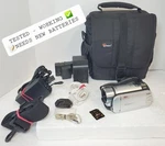 Canon FS20 8GB 48X Advanced Zoom Camcorder W. Accessories Sd Cables Tested. Fixed Price $90.00.