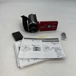 Sanyo Xacti VPC-ZH1R Camcorder Dual Camera Bundle Handheld Red Manual W Battery. Fixed Price $29.98.