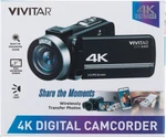Vivitar DVR4K-BLK Ultra Hd Digital Camcorder. Fixed Price $90.00.