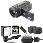 Sony FDR-AX43A Uhd 4K Handycam Camcorder Extra Battery +led 128GB Kit. Fixed Price $1163.99.