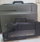 Hitachi Vhs Movie VM-3000A Camcorder W/ Case, Charger, & Tape Eject Stuck. Fixed Price $24.98.