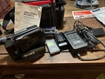 Sony Handycam CCD-TR54 Video Camera Recorder Batteries Cords Charger Case. Fixed Price $137.87.