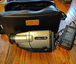 Hitachi VM-E54A 8MM Video Camera Camcorder With Bag For Parts Only. Fixed Price $24.99.