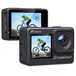 Crosstour CT9300 Action Camera 4K 24MP Dual Touch Screen Underwater. Fixed Price $49.95.