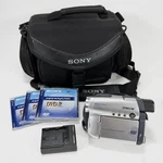 Sony Handycam DCR-DVD105 Carl Zeiss Camcorder, Charger, Case Bundle Tested. Fixed Price $94.97.