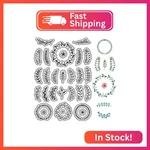 Craspire Branch Clear Stamps Garland Reusable Transparent Silicone Wreath. Fixed Price $12.27.