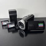 Sony Handycam HDR-CX455 (black) 8GB Camcorder W/ 2 Batteries & Charger *read*. Fixed Price $199.95.