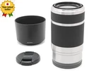 Mint Sony 55-210MM F/4.5-6.3 Oss SEL55210 Silver W/ Hood From Japan. Fixed Price $129.99.