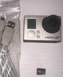 Gopro HERO3+ Silver Edition Action Camera Bundle With 64GB Sandisk Ultra Microsd. Fixed Price $35.00.