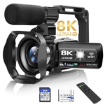 Video Camera, 8K Camcorder 48MP 15FPS Uhd Wifi Vlogging With Ir Night .... Fixed Price $252.00.