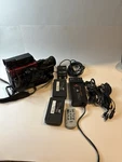 Camera Jvc GR-25U Red Camcorder Bundle Powers On -with Charger & Remote As Is. Fixed Price $115.00.