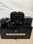 Red Komodo 6K Cinema Camera With Accessories - Canon Rf 1 Hour Of Use Total. Fixed Price $4299.00.