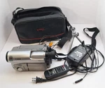 Canon ES8100V HI8 8MM Video Camcorder, Case, Remote, Battery, Charger, Untested.. Fixed Price $30.99.