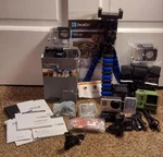 Gopro Hero 3 Silver Lot Dual Battery Charger Waterproof Case Tripod Camo Skin. Fixed Price $329.00.