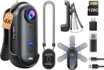 Boblov 128GB Body Camera 4K Wearable 360 Rotatable Clip &magnetic Pendant. Fixed Price $59.99.