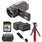 Sony FDR-AX43A Uhd 4K Handycam Camcorder +extra Battery +tripod +case -128GB Kit. Fixed Price $1154.99.