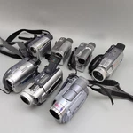 Lot 7 Sony Panasonic Jvc Handheld Minidv Dvd Camcorders Silver Untested. Fixed Price $195.00.